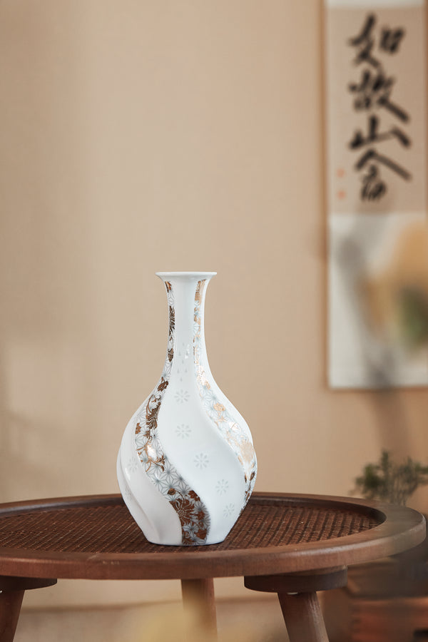 Floral Spiral Vase