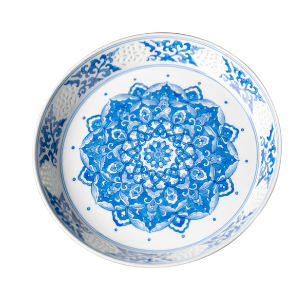 TENSI Kiln Treasure-Flower Motif Teapot Tray