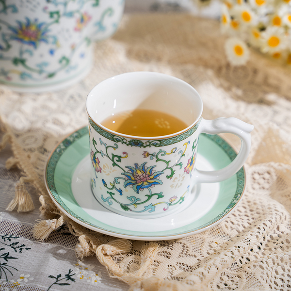 Amidst The Blossoms Tea/Coffee Set-9 Pieces