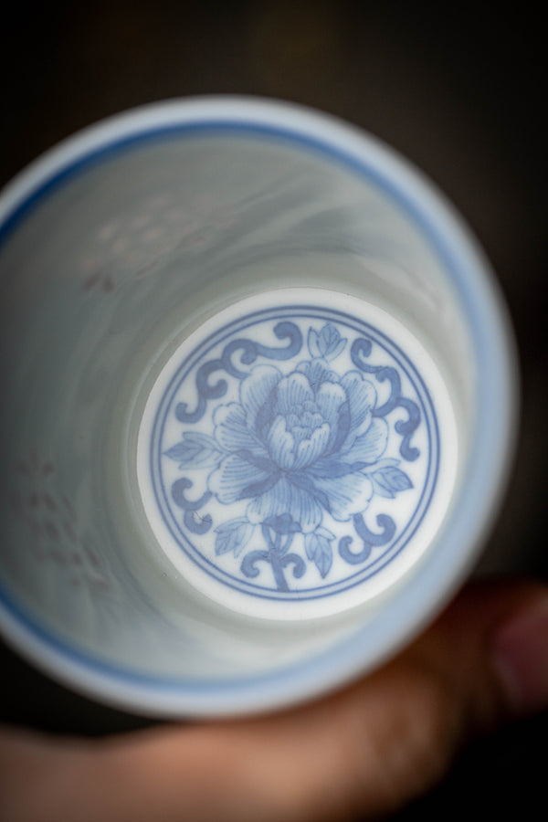 TENSI Kiln Qianlong Emperor Doucai "Orchid Palace" Goblet