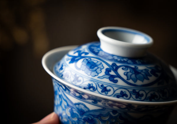 TENSI Kiln Baoxiang Motif Dual-Persona Lidded Tea Bowl