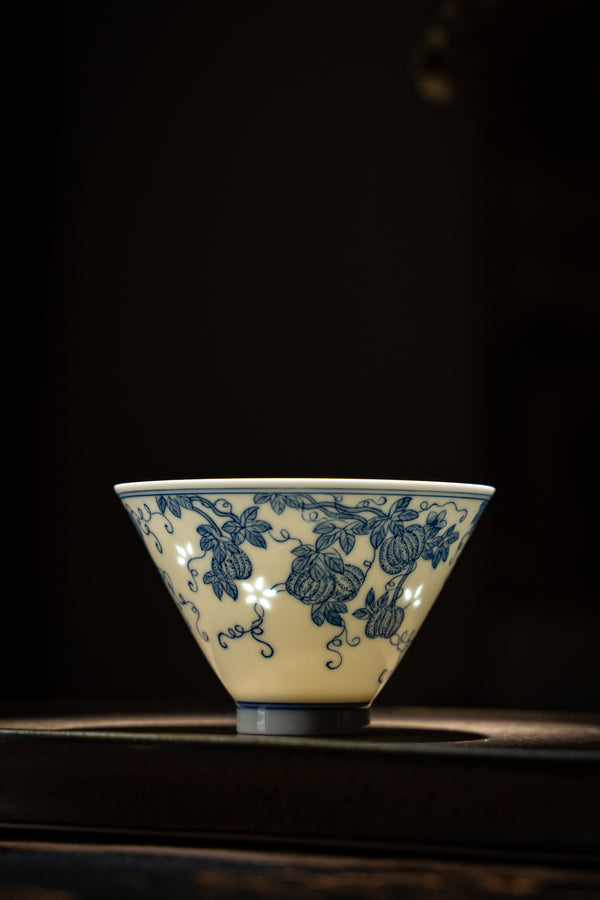 TENSI Kiln 'Harvest Bounty' Bamboo-Hat Cup