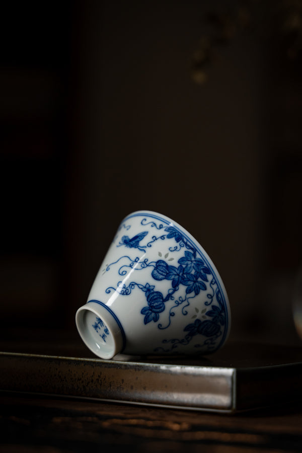 TENSI Kiln 'Harvest Bounty' Bamboo-Hat Cup