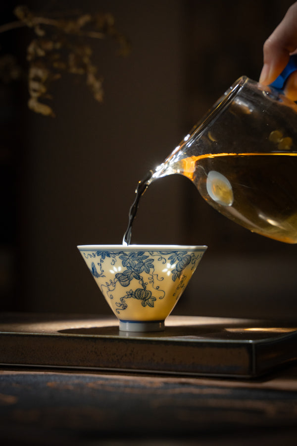 TENSI Kiln 'Harvest Bounty' Bamboo-Hat Cup