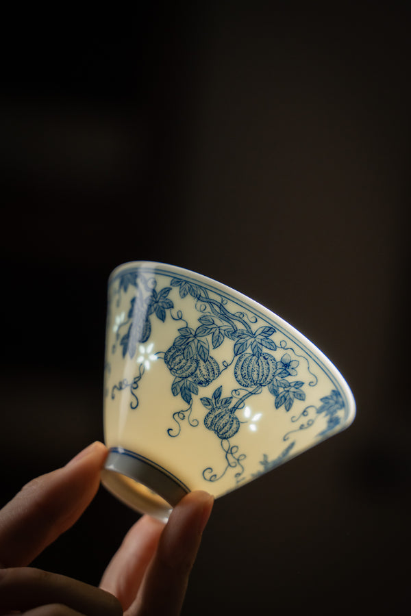 TENSI Kiln 'Harvest Bounty' Bamboo-Hat Cup