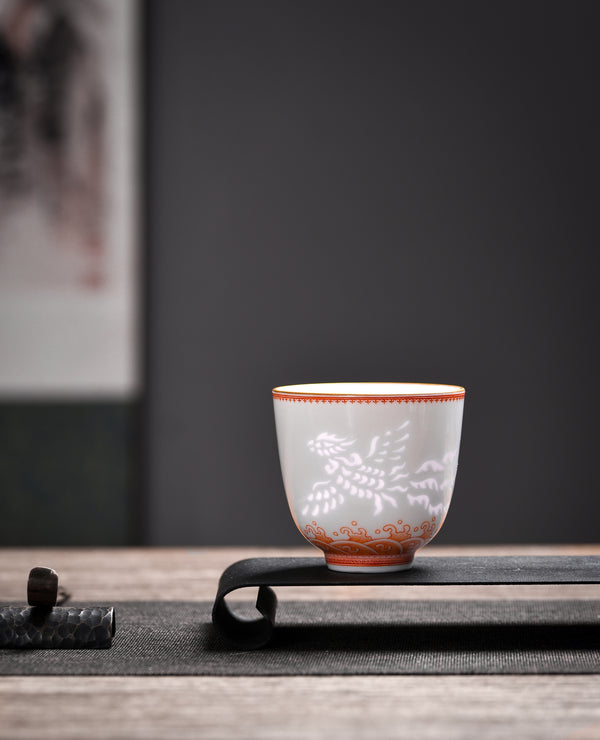 TENSI Kiln Luminous Dragon-Phoenix Pair Cups