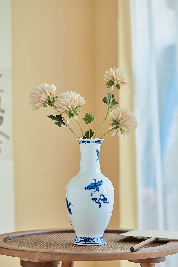 HP00021-青花祥鹤插花瓶